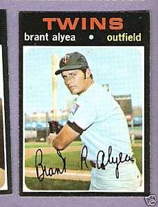 1971 Topps BB #449 Brant Alyea/Twins EX/MT  