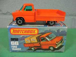 Matchbox Lesney Superfast #66 Ford Transit Truck nMINT wBox no load 