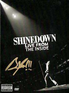 SIGNED SHINEDOWN BRENT SMITH AUTOGRAPHED DVD COVER WPIC  