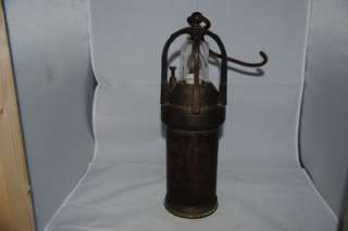 Vintage 1930s French early electric mining lantern  