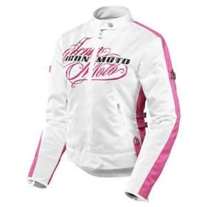  Icon Womens Hella Street Angel Textile Jacket   Pink 