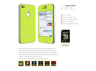 1of 7 color iPhone 4 4s Protector Protective Film Screen Skin case 
