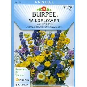  Burpee 44750 Wildflowers Cutting Mix Seed Packet Patio 