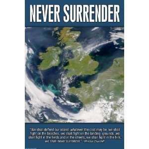  Never Surrender 12X18 Canvas