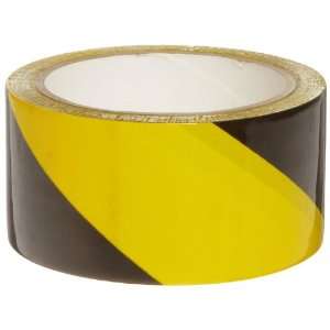   Black And Yellow Color Warning Stripe And Check Tape, Legend (Black