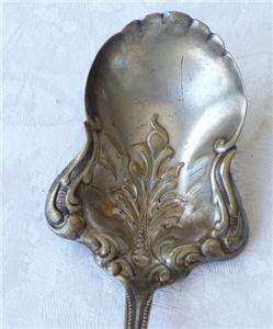 Antique Silver Plate, Beautiful Fruit Serving Spoon  