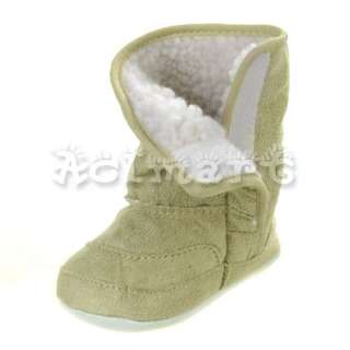 pair of super cute baby boots, with fluffy lining and soft 