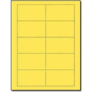  Yellow Business Cards   25 Sheets / 250 Business Cards 