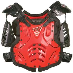  Fly Racing Convertible II Adult/Junior Chest Protector Red 