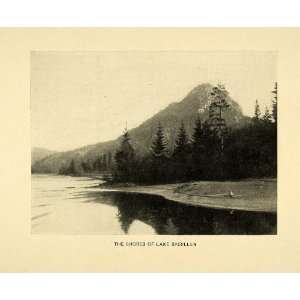  1904 Print Lake Sperillen Adal Shore Mountain Landscape 