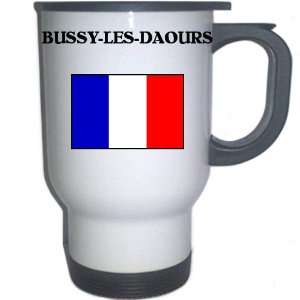 France   BUSSY LES DAOURS White Stainless Steel Mug 
