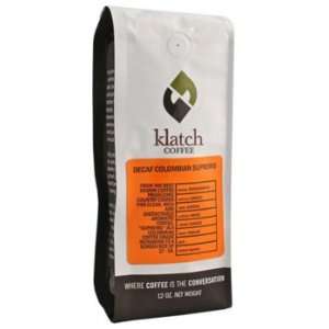 Klatch Coffee   Decaf Colombia Supremo Grocery & Gourmet Food