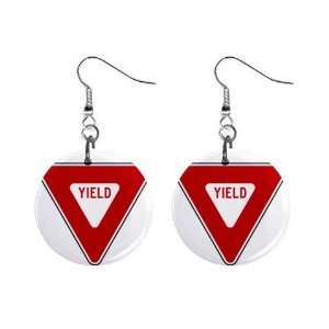  Road Sign Dangle Earrings Jewelry 1 inch Buttons 12240169 Jewelry