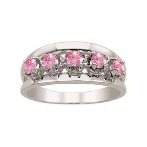  Enlarged Pink Tourmaline Birthstone Ring Jewelry