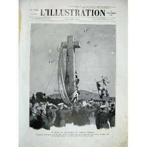   1934 War Cross Soldiers Sailing Ship French Newspaper