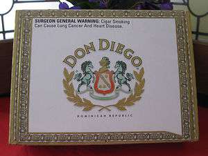 Don Diego Special Sun Grown Empty Wooden Cigar Box  