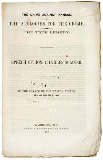 Equal Rights of Citizens by Charles Sumner, 1856  