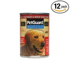 PetGuard Coleman Beef and Vegetable Dog Food, 14 Ounce (Pack of 12 