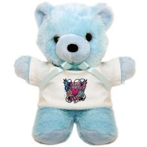  Teddy Bear Blue Look After My Heart Roses Chains and Angel 