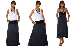 Plain LONG Broomstick Skirt w Lace sz 0 10 XXS,XS,S,M  