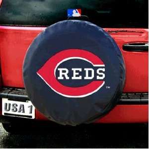   Reds MLB Spare Tire Cover (Black) by Fremont Die