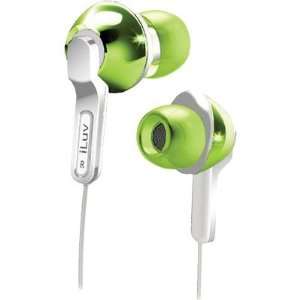 iLuv Green In Ear Headphones with Super Bass Electronics