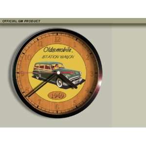    1949 Oldsmobile Woody Wagon Wall Clock C002