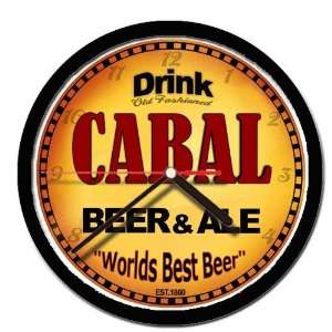  CABAL beer and ale cerveza wall clock 