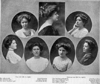 1910 Brooklyn NY Girls School Yearbook~photographs~alumni~seniors 