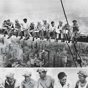 50x38 LUNCH ON A SKYSCRAPER,1932 CHARLES EBBETS CANVAS  