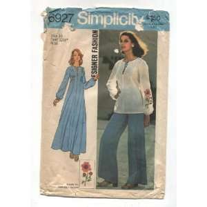  Vintage Simplicity 1975 Caftan, Top and Wide Legged Pants 