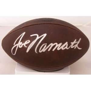  Joe Namath Autographed Football   Duke Throwback 