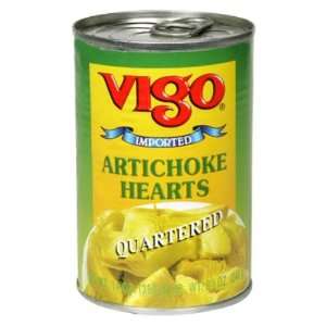 Vigo, Artichoke Qrtrd, 14 OZ (Pack of 12)  Grocery 