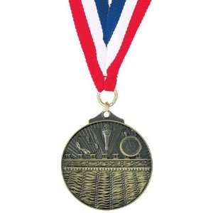  Swimming Medals   2 inch swim medal