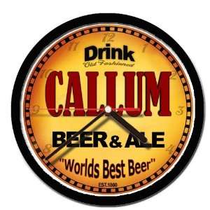  CALLUM beer and ale cerveza wall clock 