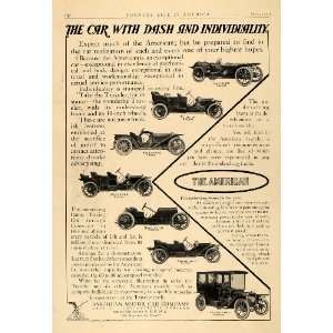 1909 Ad Stutz American Motor Car Gadabout Wayfarer   Original Print Ad