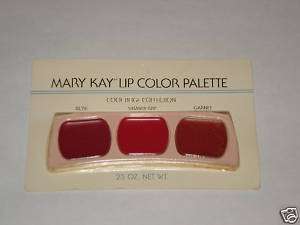 Mary Kay Lip Color Palette Cool Beige Rose Strawberry Garnet Lipstick 