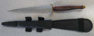 NEW William Rodgers British Commando Knife Rosewood w/Polished ETCHED 