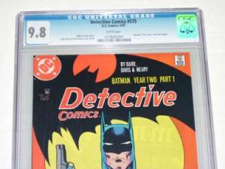 Detective Comics #575 CGC 9.8 Year Two storyline begins  