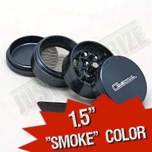  Cosmic Case 4 Piece 1.5 Mini Grinder   Anodized Smoke 