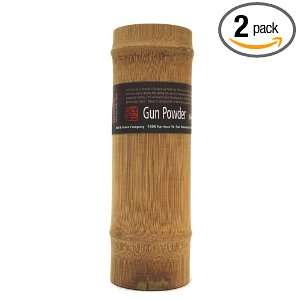 Red & Green Co. Gun Powder, Green Tea, 2.0 Ounce Bamboo Can (Pack of 2 