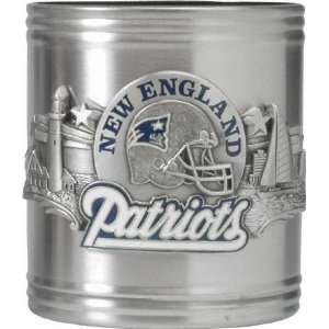  New England Patriots Stainless Steel & Pewter Can Cooler 