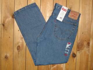 Levis $70 Mens 516 Slim Fit Medium Stonewash Jeans  