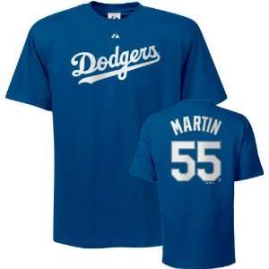  Russell Martin Majestic Name and Number Blue Los Angeles 