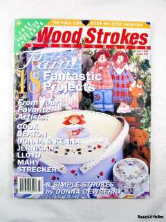 Wood Strokes & Woodcrafts Magazine July 1999 Issue #35~ 18 Projects 