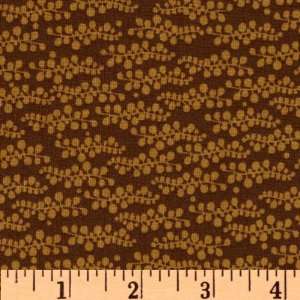   Wild Thyme Botanical Brown Fabric By The Yard Arts, Crafts & Sewing