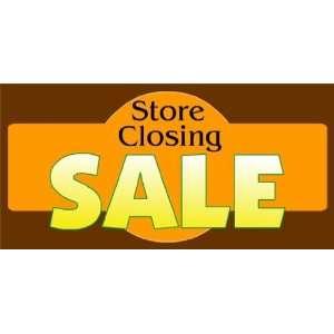    3x6 Vinyl Banner   Store Closing Sale Orange 