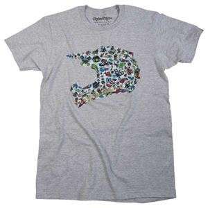  Troy Lee Designs Puzzled T Shirt   Small/Heather Grey 