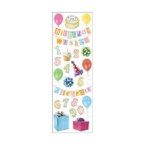 Paper House Small Glitter Rub On Birthday RUBGL 19; 3 