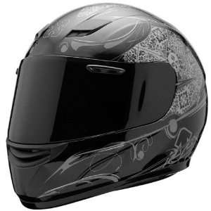SparX DOT S 07 Graphic Vented Full Face Anti Fog Visor Street Helmet 